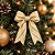 Fita Aramada Decorativa de Natal - Branco e Ouro com Listras e Glitter - 3,8cmx9,14cm - 1 unidade - Cromus - Rizzo - Imagem 4