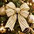 Fita Aramada Decorativa de Natal - Branco e Ouro com Listras e Glitter - 6,3x9,14cm - 1 unidade - Cromus - Rizzo - Imagem 4