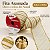 Fita Aramada Decorativa de Natal - Branco e Ouro com Listras e Glitter - 6,3x9,14cm - 1 unidade - Cromus - Rizzo - Imagem 5
