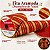 Fita Aramada Decorativa de Natal - Vermelho e Ouro com Listras e Glitter - 10cmx4,57m - 1 unidade - Cromus - Rizzo - Imagem 5