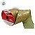 Fita Aramada Decorativa de Natal - Folhas e Sinos - Verde e Ouro - 6,3cmx9,14m - 1 unidade - Cromus - Rizzo - Imagem 2