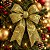 Fita Aramada Decorativa de Natal - Folhas e Sinos - Verde e Ouro - 6,3cmx9,14m - 1 unidade - Cromus - Rizzo - Imagem 4
