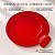 Sousplat de Natal - Vermelho - 33cm - 1 unidade - Cromus - Rizzo - Imagem 4