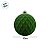 Bola de Natal - Losango Flocada - Verde e Ouro - 12cm  - 2 unidades - Cromus - Rizzo - Imagem 3