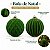 Bola de Natal - Losango Flocada - Verde e Ouro - 12cm  - 2 unidades - Cromus - Rizzo - Imagem 4