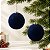 Bola de Natal - Flocada - Azul Marinho - 12cm - 2 unidades - Cromus - Rizzo - Imagem 1