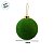 Bola de Natal - Flocada - Verde - 12cm - 2 unidades - Cromus - Rizzo - Imagem 3