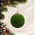Bola de Natal - Flocada - Verde - 10cm - 4 unidades - Cromus - Rizzo - Imagem 1