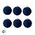 Bola de Natal - Flocada - Azul Marinho - 8cm - 6 unidades - Cromus - Rizzo - Imagem 2