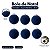 Bola de Natal - Flocada - Azul Marinho - 8cm - 6 unidades - Cromus - Rizzo - Imagem 4