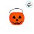 Baldinho de Halloween com Alça - Abóbora Laranja - 15x12cm - 1 unidade - Rizzo - Imagem 3