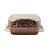 Forma Quadrada para Brownie P com tampa 5 un. Ecopack Rizzo Confeitaria - Imagem 1
