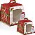 Caixa Mini Panetone com Visor Noel 10 unidades Cromus Natal Rizzo Confeitaria - Imagem 1