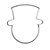 Cortador Face Boneco de Neve 1G - Mod.383 - RR Cortadores Rizzo Confeitaria - Imagem 1