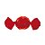 Papel Trufa 14,5x15,5cm - Vermelho - 100 unidades - Cromus - Imagem 1