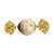 Papel Trufa 14,5x15,5cm - Marfim Poa Ouro - 100 unidades - Cromus - Imagem 1