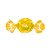 Embalagem Trufa 15x16cm - Gran Poá Amarelo - 100 unidades - Cromus - Rizzo Confeitaria - Imagem 1