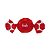 Papel Trufa 14,5x15,5cm - Gran Poa Vermelho - 100 unidades - Cromus - Rizzo Embalagens - Imagem 1