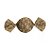 Papel Trufa 14,5x15,5cm - Renda Marrom Ouro - 100 unidades - Cromus - Imagem 1