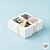 Caixa 4 Doces com Visor S11 (9cm x 9cm x 4cm) Kraft - 10 unidades - Assk - Rizzo Embalagens - Imagem 3