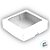 Caixa 9 Doces com Visor S3 (14cm x 14cm x 4cm) Branca - 10 unidades - Assk - Rizzo - Imagem 2