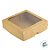 Caixa 9 Doces com Visor S3 (14cm x 14cm x 4cm) Kraft - 10 unidades - Assk - Rizzo Embalagens - Imagem 2