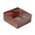 Caixa 4 Doces com Tampa Transparente Nº 4 (8,5cm x 8,5cm x 3,5cm) Bronze 10 unidades Assk Rizzo Embalagens - Imagem 1