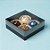 Caixa 4 Doces com Tampa Transparente Nº 4 (8,5cm x 8,5cm x 3,5cm) Preta - 10 unidades - Assk - Rizzo - Imagem 1