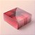 Caixa 4 Doces com Tampa Transparente Nº 4 (8,5cm x 8,5cm x 3,5cm) Vermelha 10 unidades Assk Rizzo Embalagens - Imagem 1