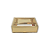 Caixa com Tampa Transparente PVC Nº 5 Dourada - 9cm x 12cm x 4cm - 10 unidades Assk Rizzo Confeitaria - Imagem 3