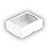 Caixa de Papel com Visor S19 (8,5cm x 12,5cm x 3,5cm) Branca 10 unidades Assk Rizzo Confeitaria - Imagem 1