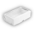 Caixa de Papel com Visor S20 (22cm x 11,7cm x 4,5cm) Branca 10 unidades Assk Rizzo Confeitaria - Imagem 1