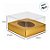 Caixa para Meio Ovo de 100g - 11x12x7cm - Ouro - 5 unidades - ASSK - Rizzo - Imagem 2