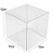 Caixa Cubo Transparente K8 (10cm x 10cm x 10cm) 20 unidades Assk Rizzo Confeitaria - Imagem 2