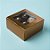 Caixa Gaveta com Visor Nº1 (8cm x 8cm x 4cm) Bronze - 10 unidades  - Assk - Rizzo Embalagens - Imagem 1