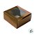 Caixa Gaveta com Visor Nº1 (8cm x 8cm x 4cm) Bronze - 10 unidades  - Assk - Rizzo Embalagens - Imagem 2