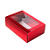 Caixa Gaveta com Visor Nº2 (8cm x 12cm x 4cm) Vermelha 10 unidades Assk Rizzo Confeitaria - Imagem 1