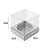 Caixa Mini Bolo G (8cm x 8cm x 8cm) Prata 10 unidades Assk Rizzo Confeitaria - Imagem 2