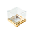 Caixa Mini Bolo M (7cm x 7cm x 7cm) Dourada 10 unidades Assk Rizzo Confeitaria - Imagem 1