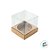 Caixa Mini Bolo M (7cm x 7cm x 7cm) Kraft - 10 unidades - Assk - Rizzo Confeitaria - Imagem 2