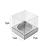 Caixa Mini Bolo M (7cm x 7cm x 7cm) Prata 10 unidades Assk Rizzo Embalagens - Imagem 2
