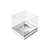 Caixa Mini Bolo M (7cm x 7cm x 7cm) Prata 10 unidades Assk Rizzo Embalagens - Imagem 1
