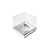 Caixa Mini Bolo P (5cm x 5cm x 5cm) Prata 10 unidades Assk Rizzo Confeitaria - Imagem 1
