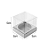 Caixa Mini Bolo P (5cm x 5cm x 5cm) Prata 10 unidades Assk Rizzo Confeitaria - Imagem 2