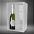 Caixa Mini Champanhe e Taça (20,5cm x 13cm x 6cm) Branca 5 unidades Assk - Imagem 1