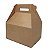 Caixa Sacolinha S11 (15,9cm x 17cm x 10,2cm) Kraft 10 unidades Assk Rizzo Confeitaria - Imagem 1