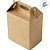 Caixa Sacolinha S2 (14cm x 11cm x 6cm) Kraft 10 unidades Assk Rizzo Confeitaria - Imagem 2