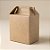 Caixa Sacolinha S2 (14cm x 11cm x 6cm) Kraft 10 unidades Assk Rizzo Confeitaria - Imagem 1