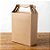 Caixa Sacolinha S3 (18cm x 16m x 6cm) Kraft 10 unidades Assk Rizzo Confeitaria - Imagem 1