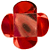 Forminha para Doces 4 Pétalas (4cm x 4cm x 3cm) Vermelha 50 unidades Assk Rizzo Confeitaria - Imagem 1